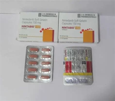 Nintedanib 100 Mg at ₹ 989/stripe | Anti Cancer Tablet in Nagpur | ID ...