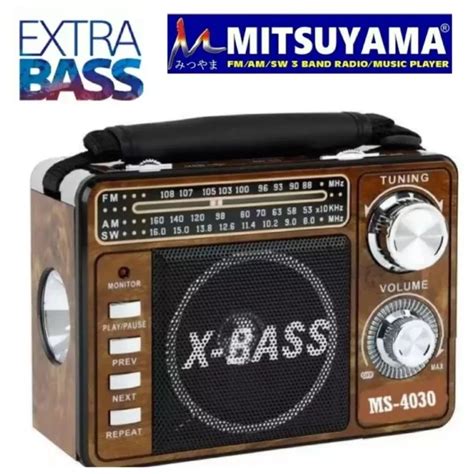 Radio Mitsuyama Model Terbaru Extra Bass Fm Am Sw Bluthooth