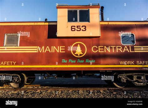 Maine Central Caboose Simsbury Connecticut Usa Stock Photo Alamy