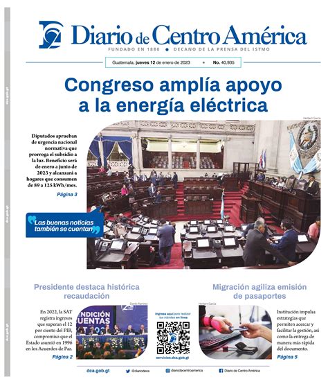 Edición del Diario de Centro América del 12 de enero de 2023 by Diario