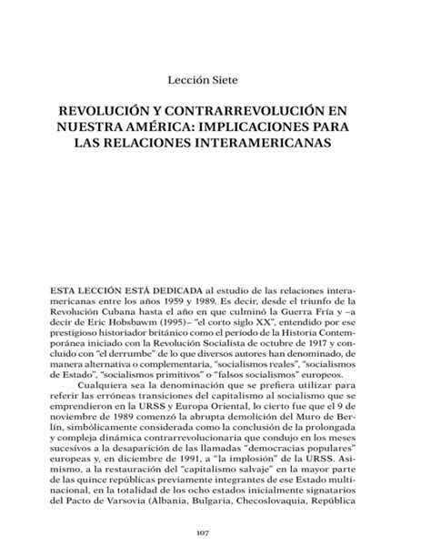 REVOLUCIóN y CONTRARREVOLUCIóN EN NUESTRA AMéRICA