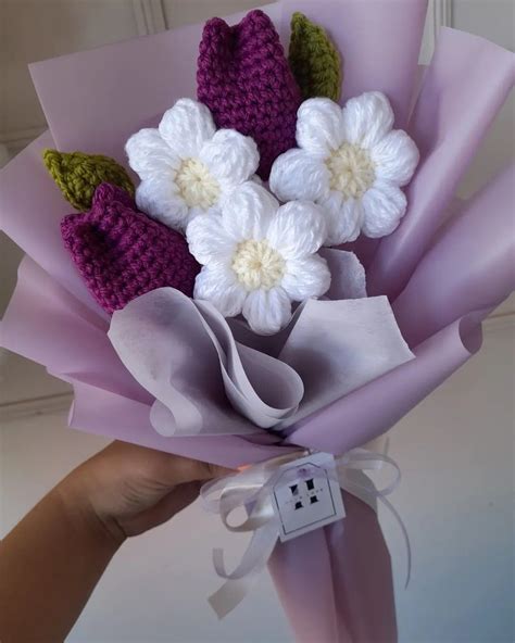 Crochet Flowers Bouquet Ramo De Flores A Crochet En Flores