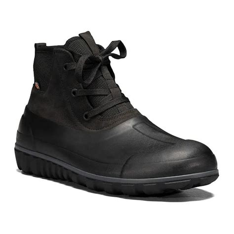 Bogs Classic Casual Lace Leather Men S Boots Black M10 Ebay