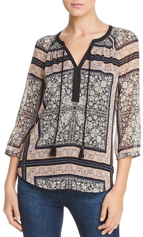 Daniel Rainn Floral Block Peasant Blouse Daniel Rainn Peasant Blouse