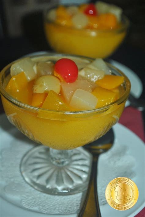 CUSTARD COCKTAIL PUDDING WITH VANILLA SAUCE Custard Vanila