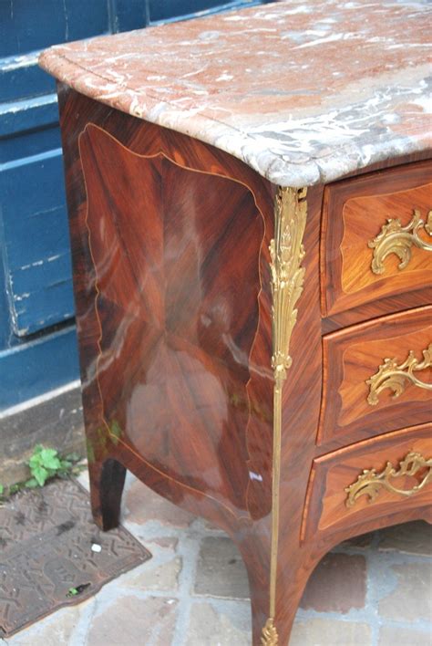 Proantic Commode D Epoque Louis Xv Estampill E De Reizell Xviii