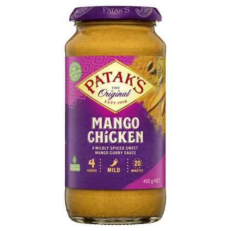 Pataks Mango Chicken Simmer Sauce 450g Pataks Indian Curry Products And Recipes