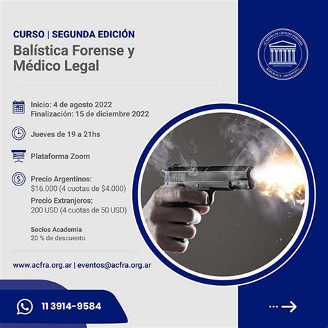 Balística Forense y Médico Legal ACFRA