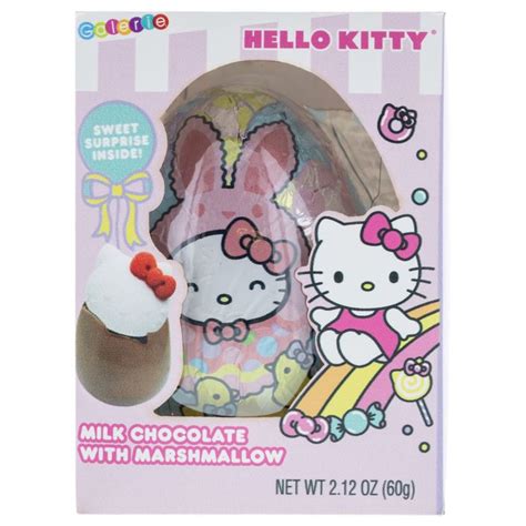 Hello Kitty Jumbo Chocolate Egg With Marshmallow Treat 212oz 8ct I
