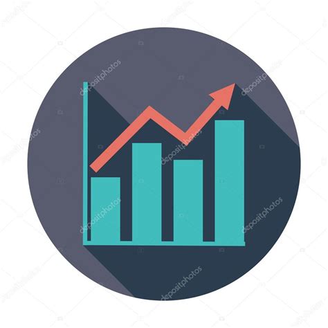 Graph Flat Single Icon Stock Vector By Leshkasmok