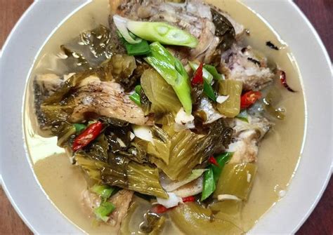 Resep Sup Ikan Gurame Dengan Sawi Asin Oleh Tommy Wiriadi Putra Cookpad