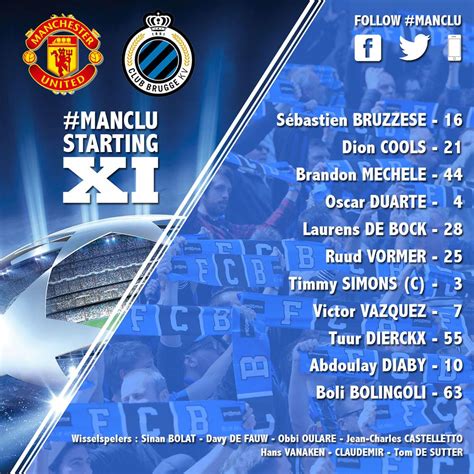 Man United v Club Brugge starting line-ups - ITV News