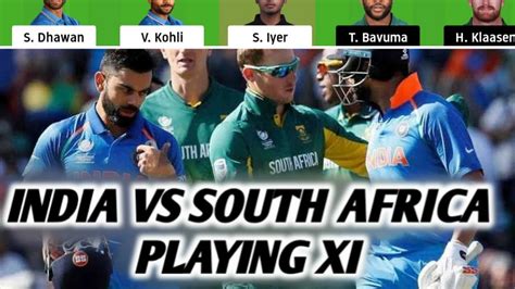 Ind Vs Sa 1st Odi Dream11 Team Playing11 Today Match Youtube