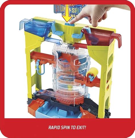 Hot Wheels Stunt And Splash Car Wash Track Race Hobby Crazy