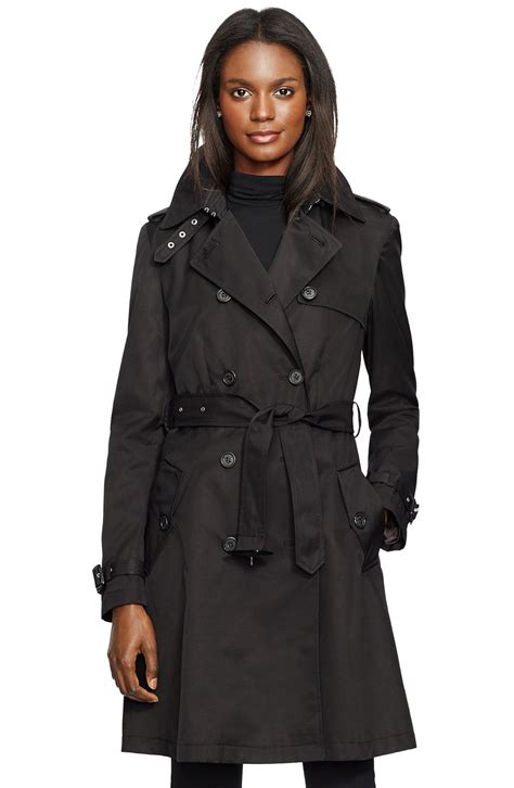 Lauren Ralph Lauren Double Breasted Skirted Trench Coat Nordstrom