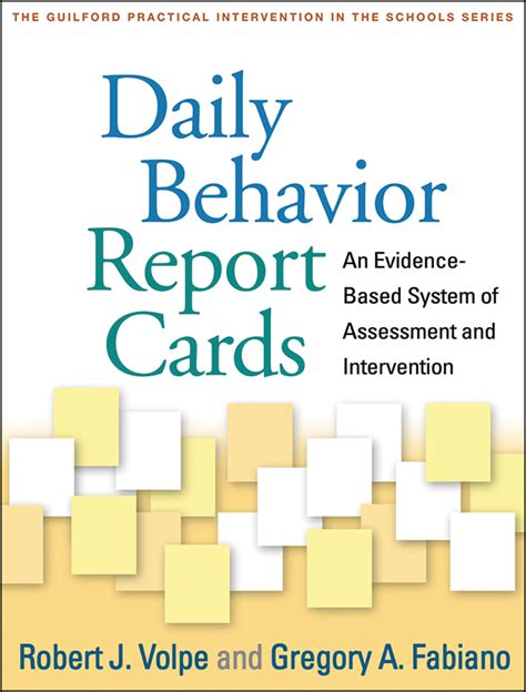 Daily Behavior Report Cards An Evidence Based System Of Assessment And