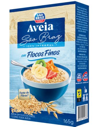 Aveia em Flocos Finos Produtos São Braz