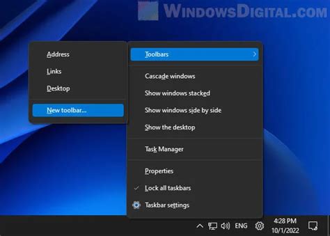 Taskbar Toolbar Missing In Windows 11 How To Bring It Back Bring Back