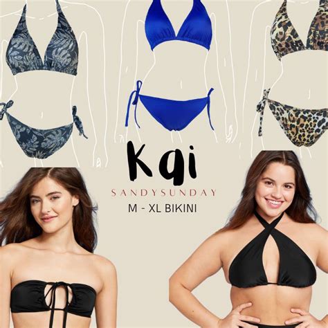 Jual KODE P98X KAI Bikini Big Size M XL Bikini Pantai Bikini Set Jumbo Bikini Tali Lebar Halter