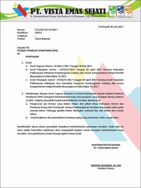 Detail Contoh Surat Balasan Atas Surat Teguran Pajak Koleksi Nomer