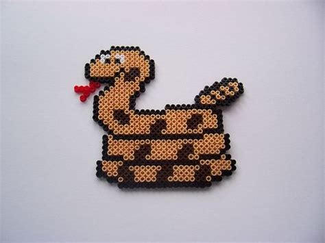 Snake Hama Beads Patterns Perler Bead Art Perler Bead Mario
