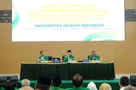 Menuju Akreditasi Internasional Umi Gelar Rapat Dan Sosialisasi