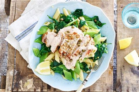 Varkensfiletlapjes Met Penne En Spinazie Recept Allerhande Albert