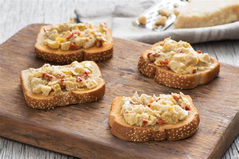 Easy Creamy Cheese Artichoke And Sundried Tomato Bruschetta Feed