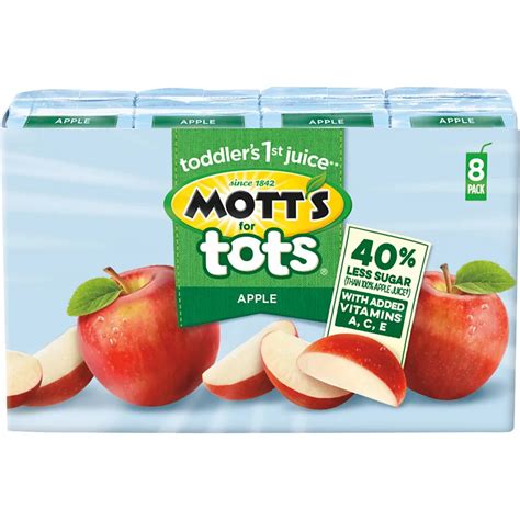 Mott S For Tots Apple Juice 6 75 Oz Boxes Shop Juice At H E B