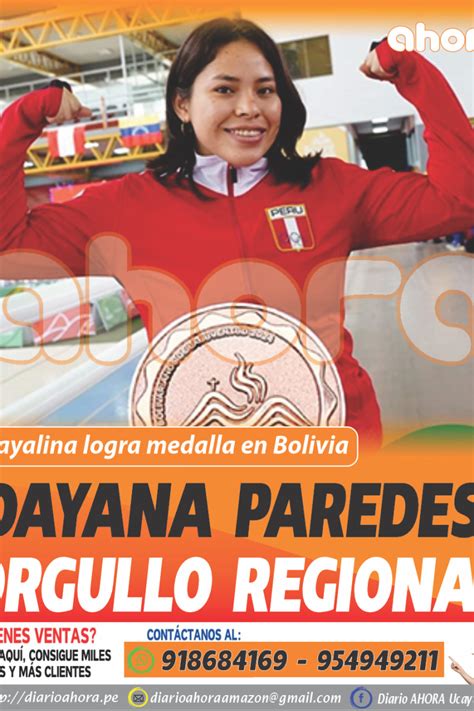 DAYANA PAREDES ORGULLO REGIONAL Diario Ahora