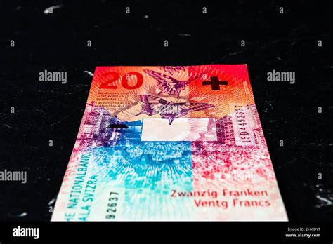 Swiss Franc Banknote Chf Currency World Money Concept Stock Photo Alamy