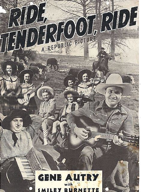 Ride Tenderfoot Ride 1940