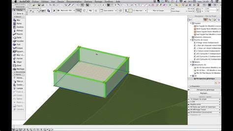 Tutoriel Archicad Intégrer un bâtiment dans un terrain en pente