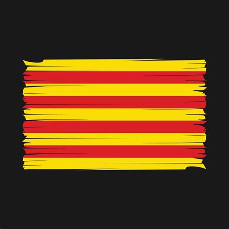 Catalonia Flag Brush Vector 20209468 Vector Art At Vecteezy