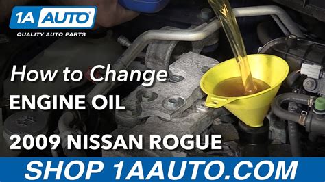 How To Change Engine Oil 07 14 Nissan Rogue YouTube