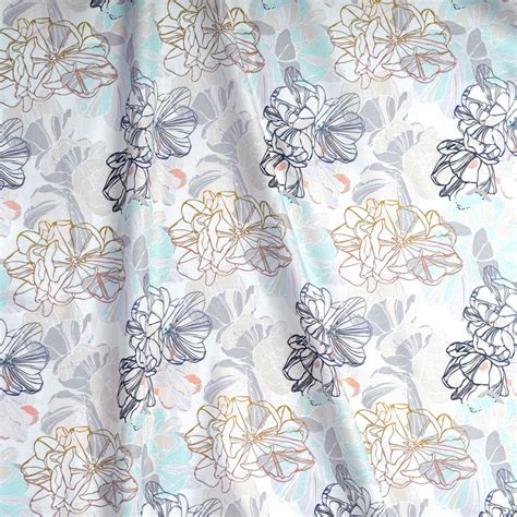 Delicate Floral Digital Print Pure Cotton Cambric Fabric Fabnic