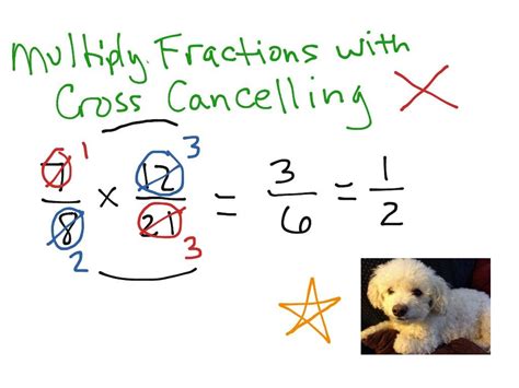 Multiplying Fractions With Cross Canceling Worksheet