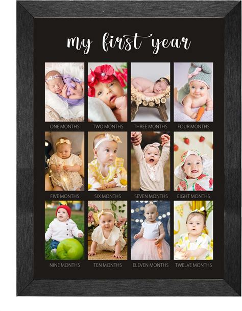 Amazon Comurdyo My First Year Picture Frame 12 Months Baby