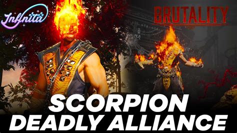 This New Scorpion Skin Is Insane 🔥🔥🔥 Deadly Alliance Scorpion Gameplay Mortal Kombat 1 Youtube