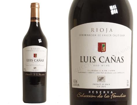 Luis Canas Reserva De La Familia Rioja Wineandco