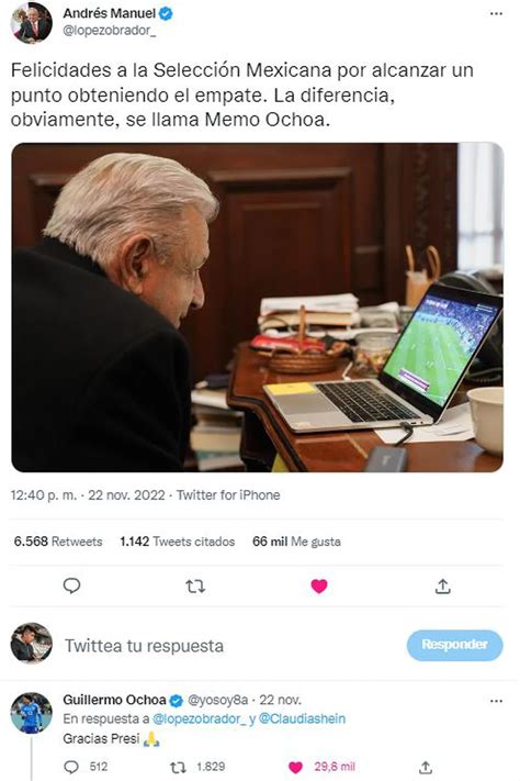 Guillermo Ochoa Respondió A La Felicitación De Amlo Tras Partido Con