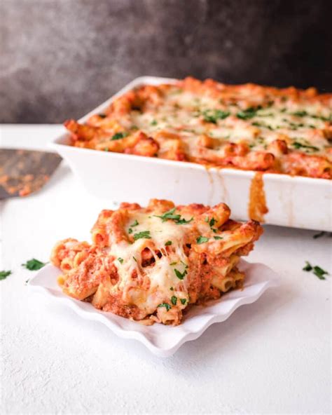 Easy Meatless Baked Ziti Recipe Kickass Baker