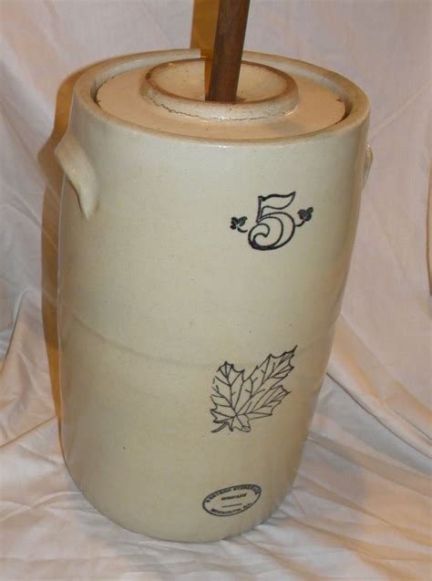 Bargain John S Antiques Western Stoneware Crock Five Gallon Butter