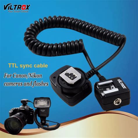 Viltrox OC E SC TTL Off Camera Flash Hot Shoe Sync Cord Cable For Canon D D D Mark