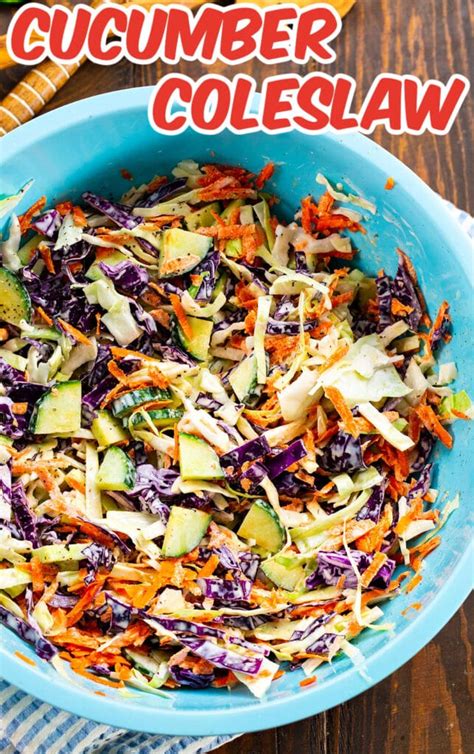 Cucumber Coleslaw Spicy Southern Kitchen