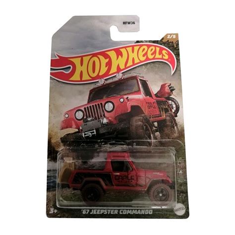 Mattel Hot Wheels Mud Runner Jeepster Commando Rot HFW Spar Toys