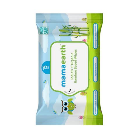 Mamaearth Baby Wipes Travel Pack 15pcs Kiasu Mart