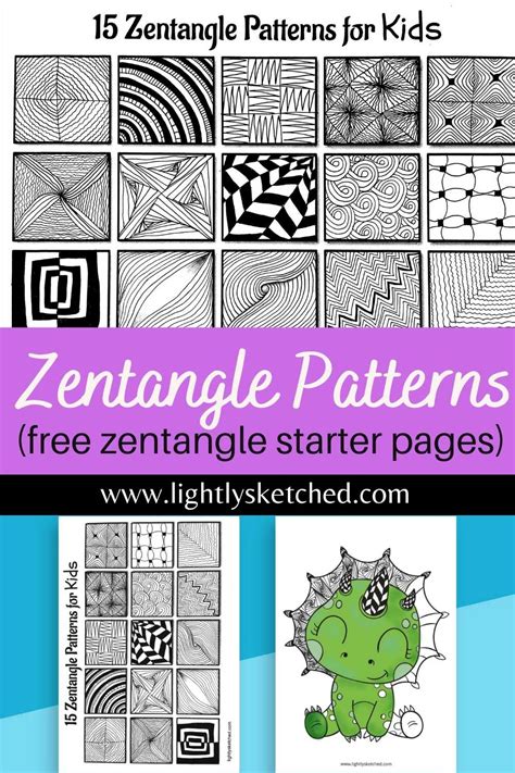 Zentangle Patterns Step By Step Printable