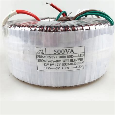 Transformador Toroidal De W Fuente De Alimentaci N Seca Dual De