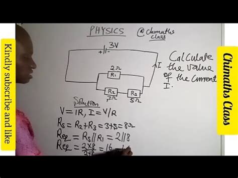 PHYSICS BASIC CIRCUIT ANALYSIS HOW TO CALCULATE CURRENT IN A